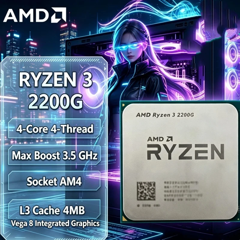 Pc Gaming Entry - AMD Ryzen 3 2200G AM4 CPU
