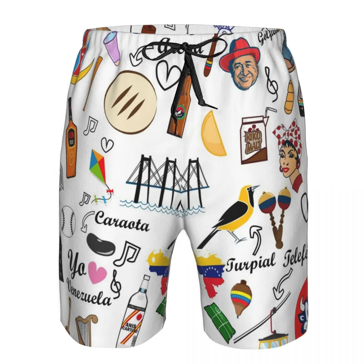 Venezuela Feelings Trunks Beach Board Shorts Casual Quick Dry Swim Summer Men Pants