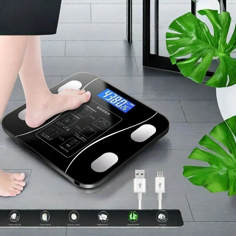

New charging model weight scale Household intelligent human body scale professional body weight, simple health weight, name Yoga