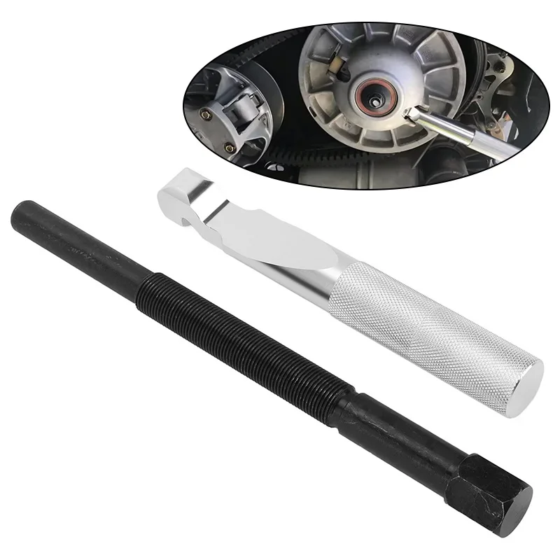 2pcs Belt Changing Tool and Primary Clutch Puller for Polaris RZR 900 S 1000 XP Turbo RZR 800 570 Belt Removal Tools Aluminum