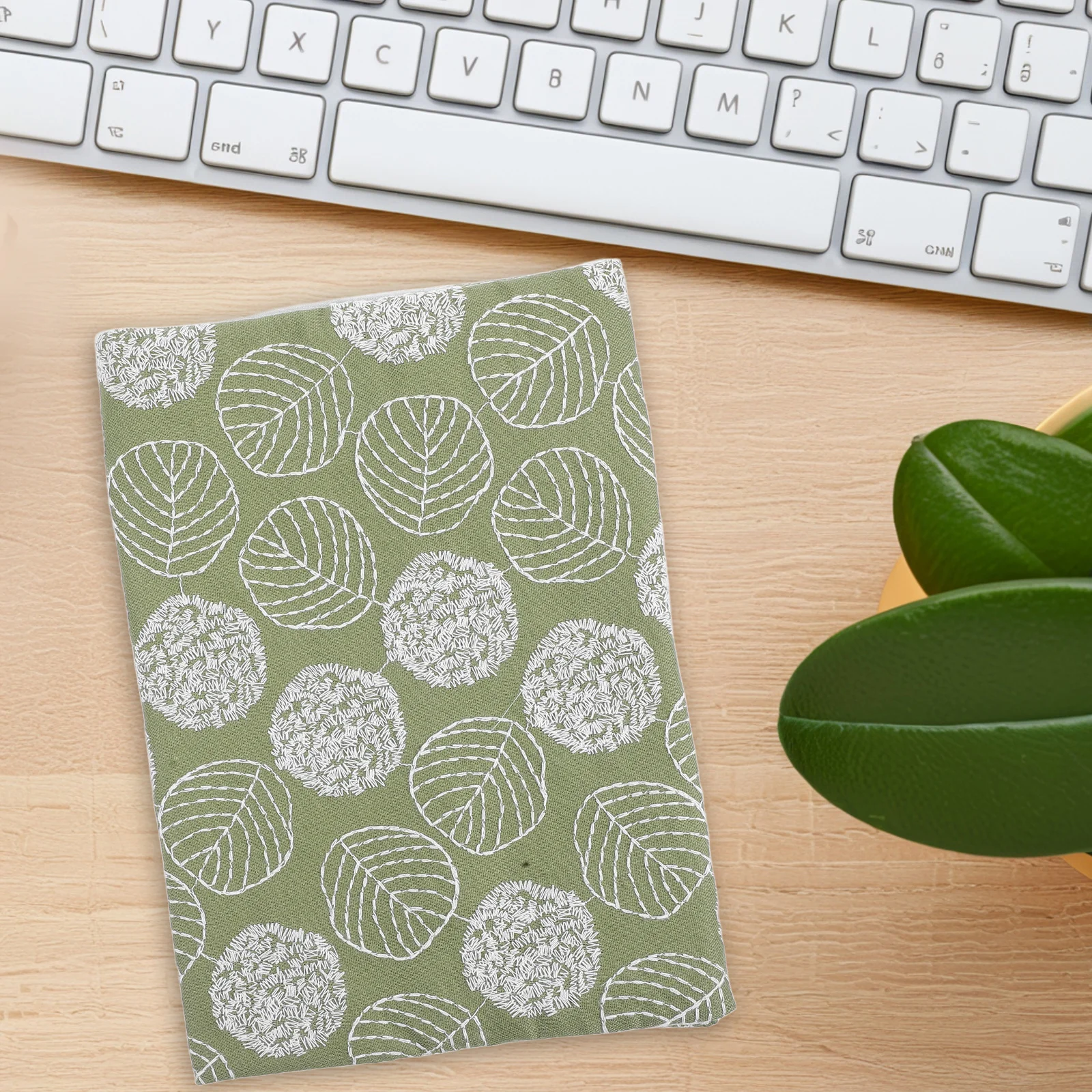 Copertina di libro in tessuto lavabile morbido ed elastico, protezione riutilizzabile per riviste, quaderni, pianificatori A5, copertina di libro