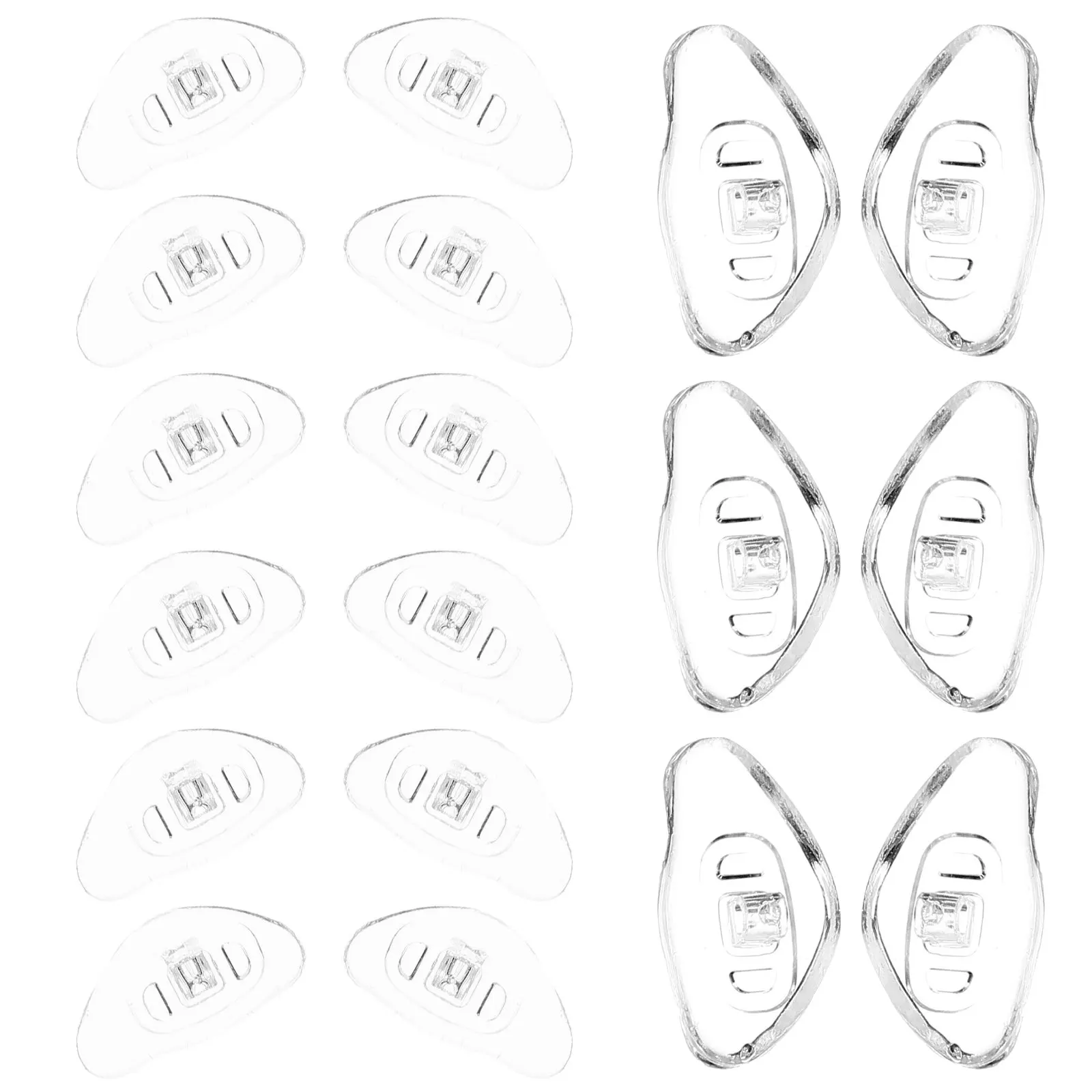 

20Pairs Nonslip Silicone Nose Pads for Eyeglasses Glasses Replacement Nose Cushions Soft Anti Slip Skin Friendly Ergonomic