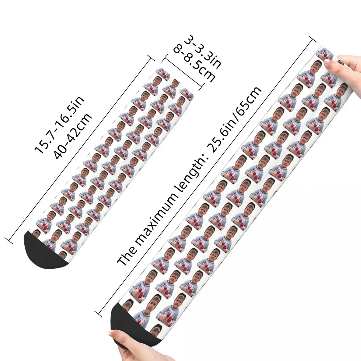 Cool Meme Hasbulla Magomedov Kawaii Socks Gym Cartoon Pattern Socks