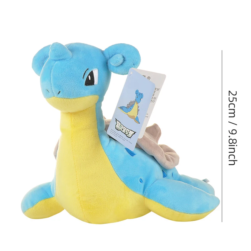 Pokemon Kawaii Lapras Wypchane zabawki Kreskówka i uroczy Sprit wodny Pluszowe lalki Poduszka do rzucania Prezent urodzinowy dla dzieci Przyjaciele