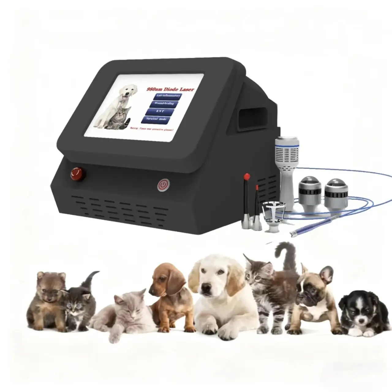 Pet Laser Veterinary Surgery Diode Laser 980nm 20w Cutting Soft Tissue Surgery Laser Treatment Machine