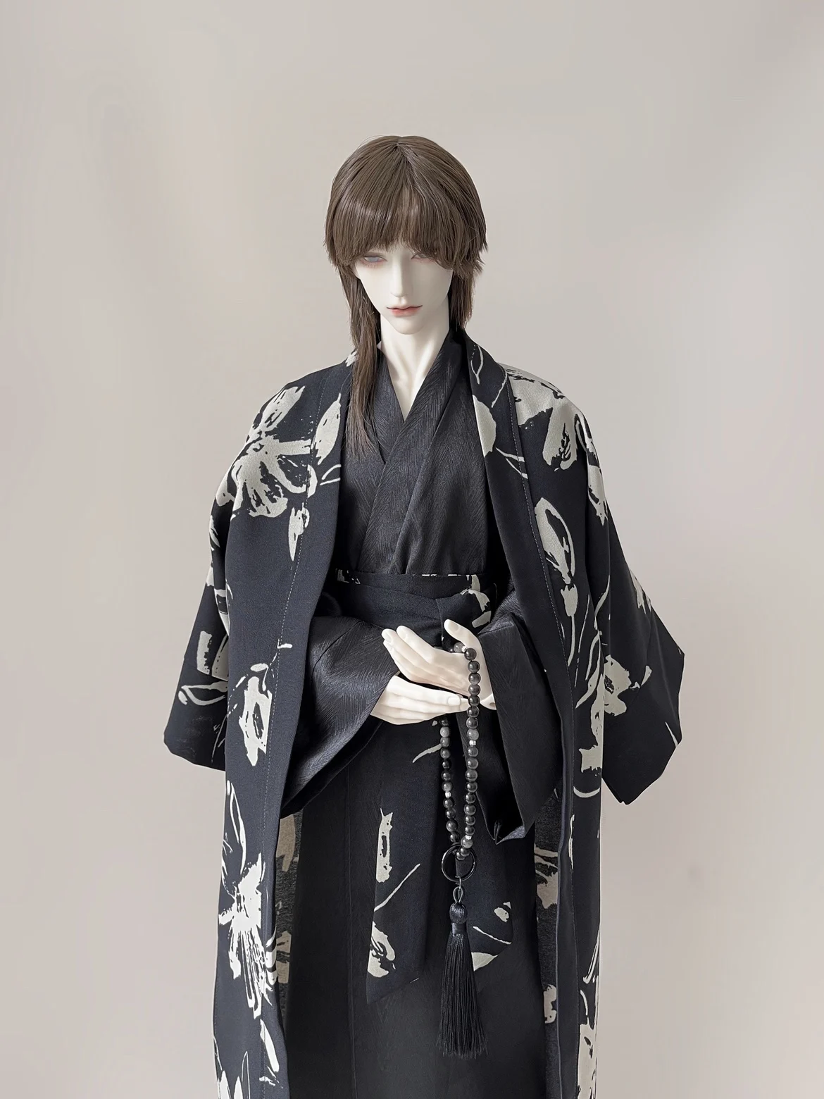 1/4 1/3 escala bjd antigo traje roupas hanfu longo robe guerreiro roupa para sd17 ssdf id75 forte tio boneca acessórios a1936