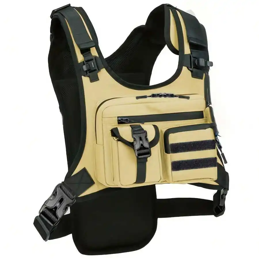 

Heavy Duty Hydration Vest With MOLLE System For Running Hiking Cycling Padded Straps Multiple Pockets