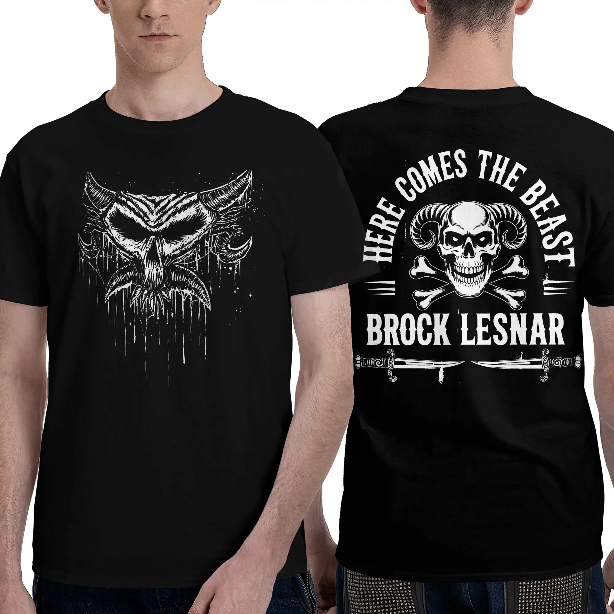 Novità Brock Lesnar Return 2025 The Beast Is Back T-shirt da uomo Girocollo in cotone T-shirt a maniche corte T-shirt per adulti