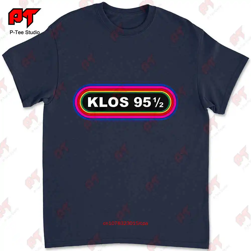 Camiseta AVUS con logotipo de la famosa Estación de Radio de Rock clásico, Klos 955, 9512