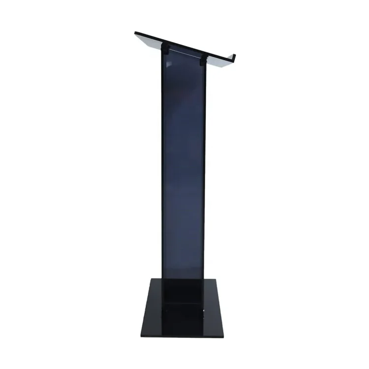 Durable acrylic plexiglass podium stand, transparent acrylic podium display stand, for speeches, churches, weddings