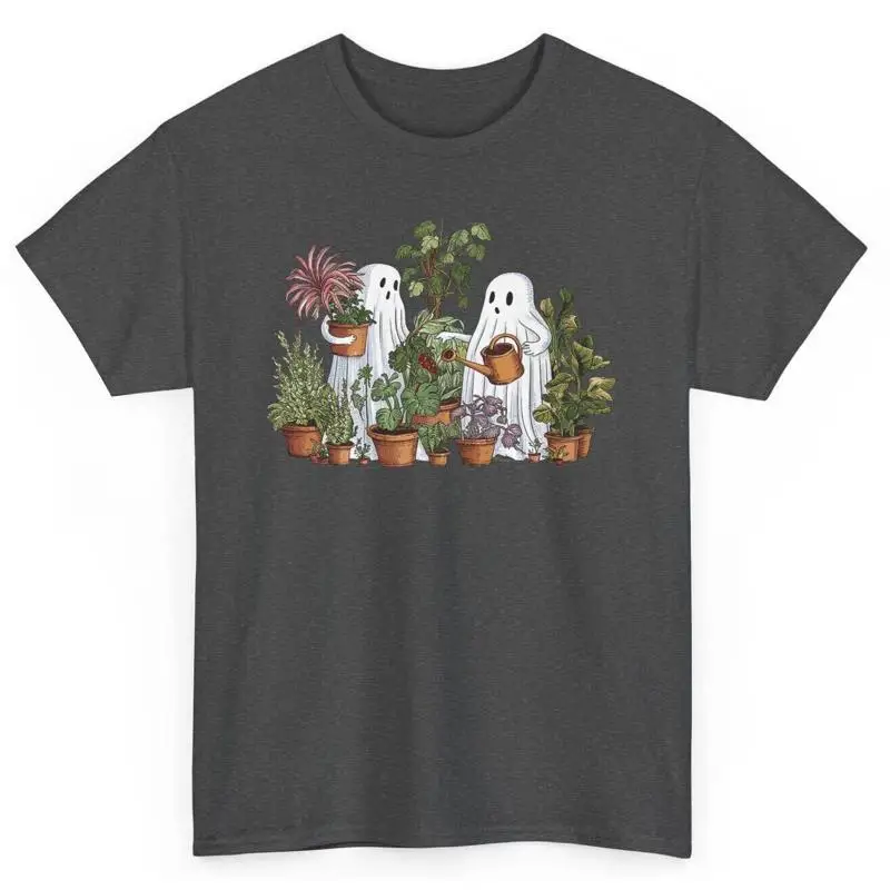 

Gardening Cute Ghosts T Shirt Gardener Lovers Plants Novelty Halloween