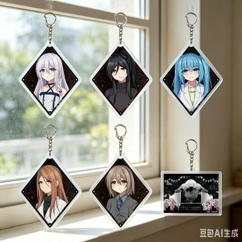 Anime Magical Girls Sing of Death Acrylic Keychain Bag pendant (Mitsuki Tachimoto)Holder Xmas 6cmCollectible Gift for Fans Anime