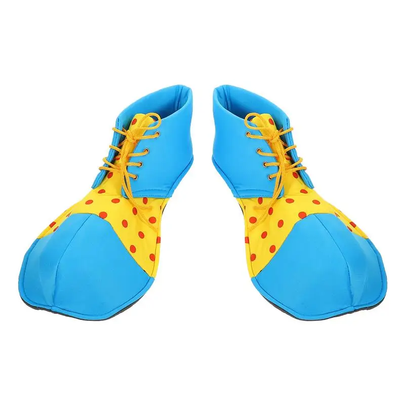 1 Pair Halloween Party Cosplay Costume Clown Shoes Clown Giant Shoes Circus Performance Costume Prop Circus Clown Shoes Dress Up