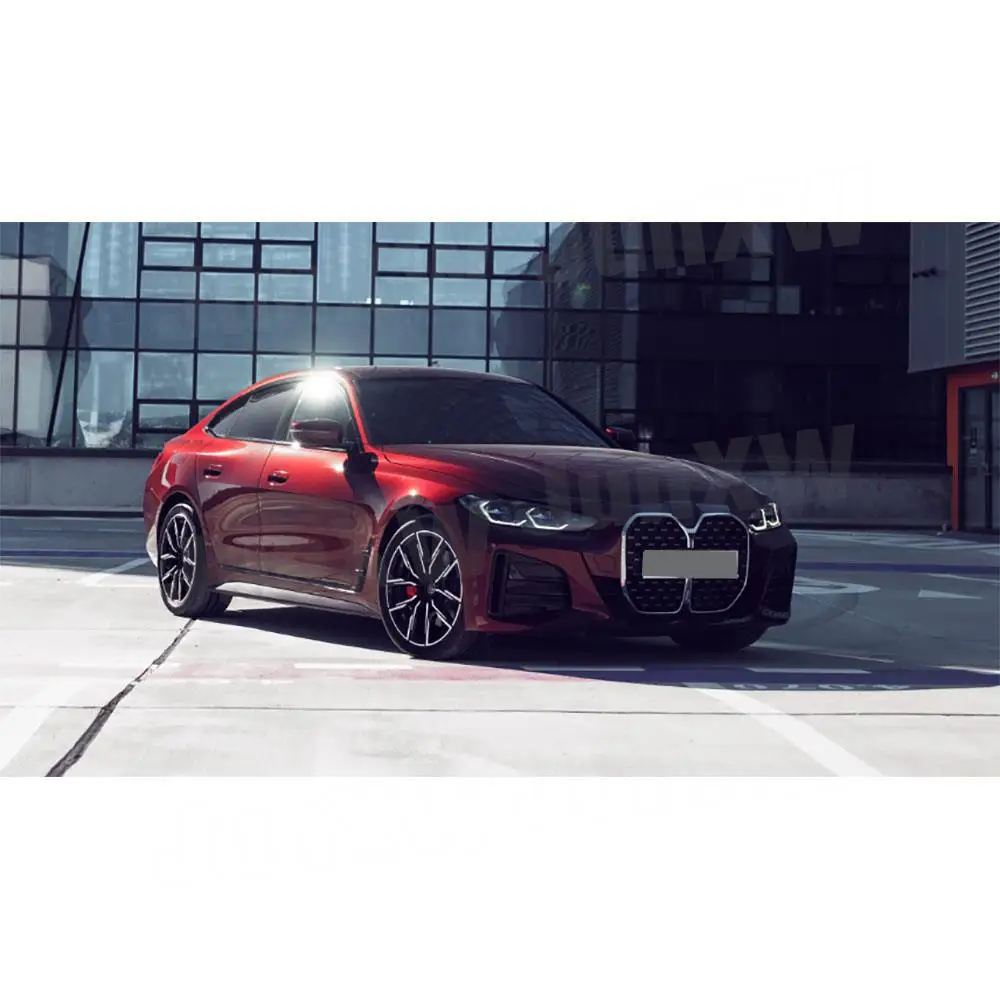 ABS Gloss Black Front Bumper Mesh Grille Frame for BMW 4 Series G26 425i 430i M Sport Sedan 2021 + Front Grills Car Styling