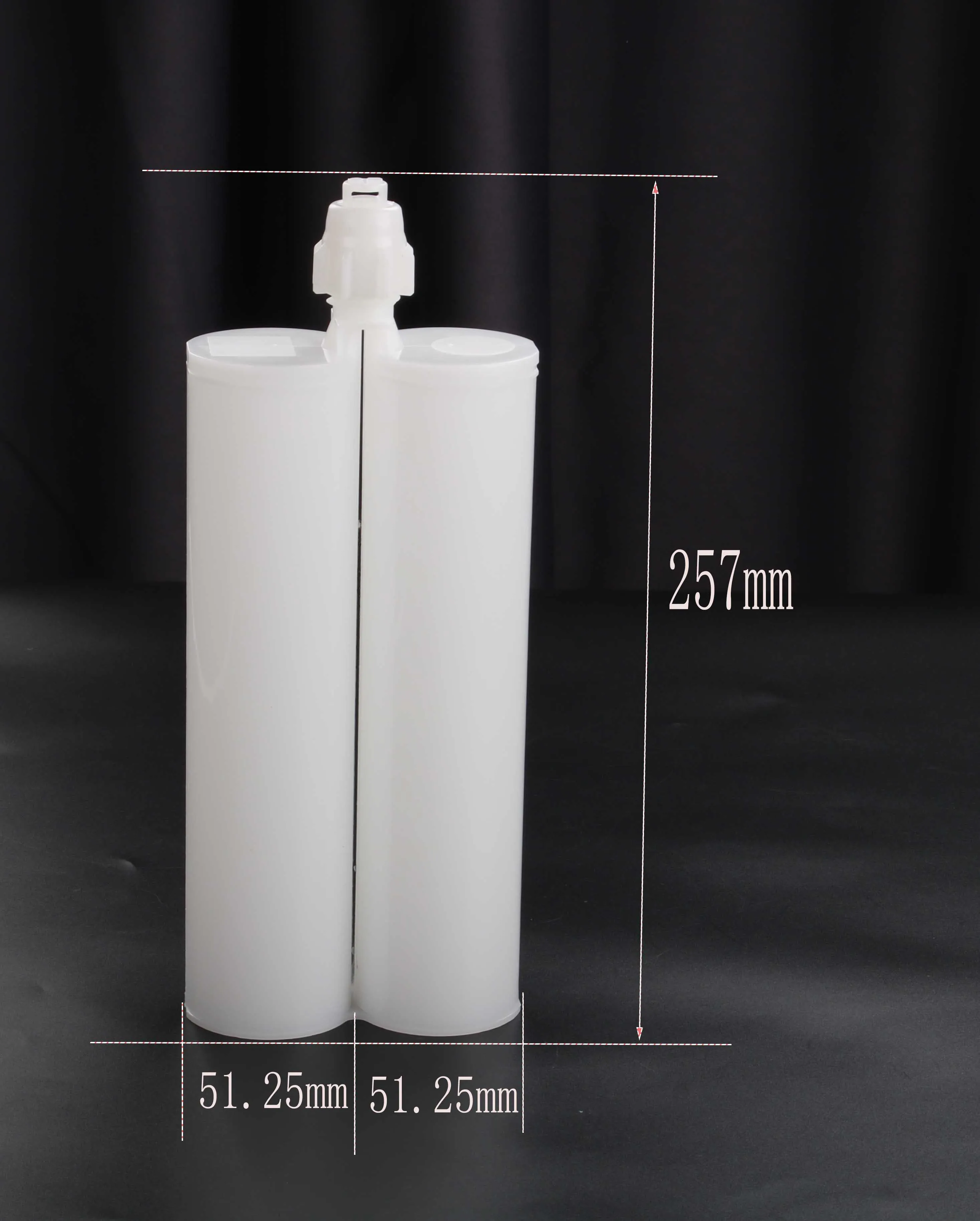 Epoxy adhesive dual AB glue dispenser cartridge tube &600ml 1:1 cartridge with static mixer