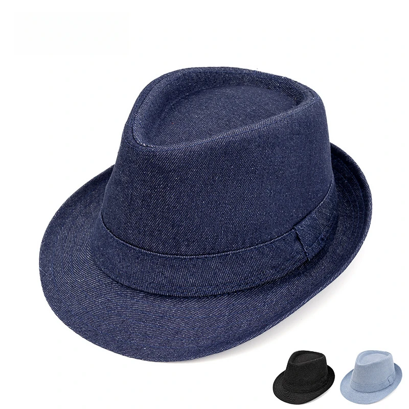 

AliExpress Title Men's All-Season Jazz Fedora Hat - Outdoor Solid Color Cotton-Poly Short Brim Hat (58-61cm)