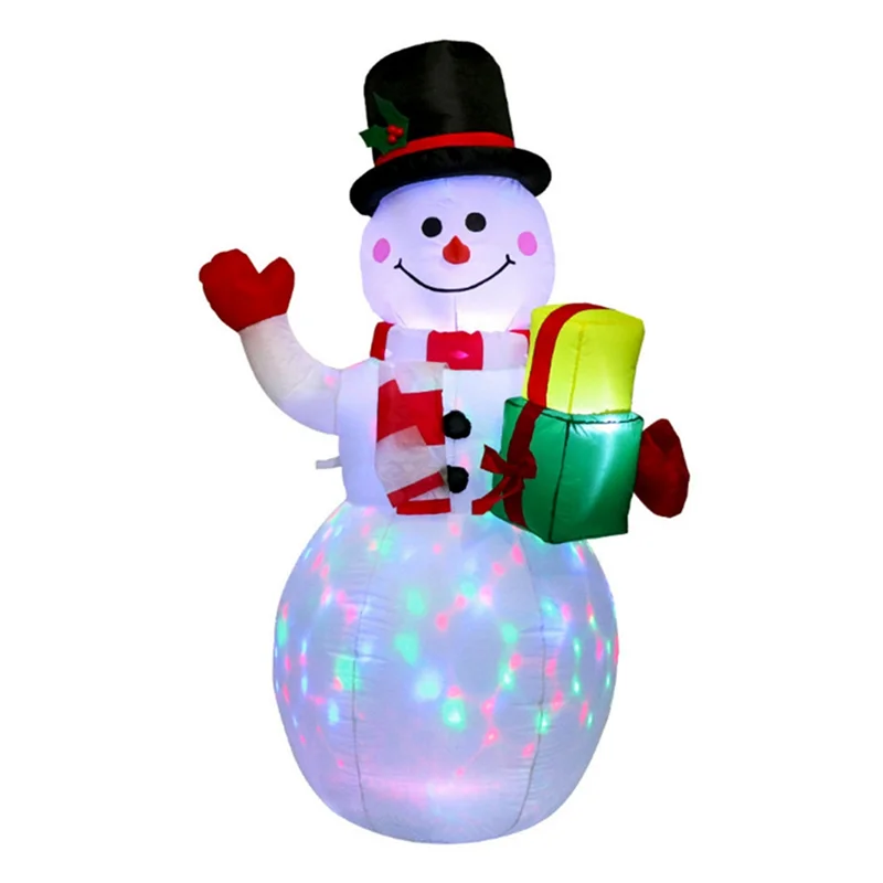 150cm LED Illuminated Inflatable Snowman Air Pump Night Lamp Inflatable Toys Indoor Outdoor Christmas Decor UK Plug