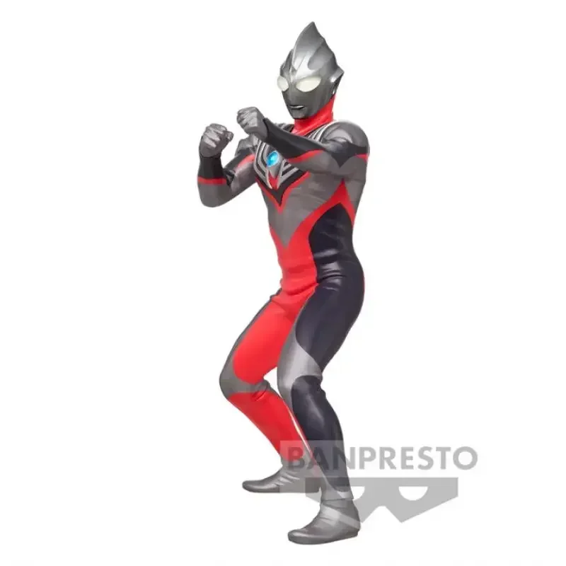 W magazynie Bandai BANPRESTO Heros odważna statua rysunek Ultraman Tiga 17cm oryginalna kreskówka Anime Model akcji zabawki ozdoby