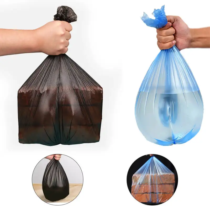 100pcs Trash Bag for Kitchen Garbage Sorting Bedroom Wastebasket Flat Mouth Thickened Biodegradable Home Cleaning Storage Bags