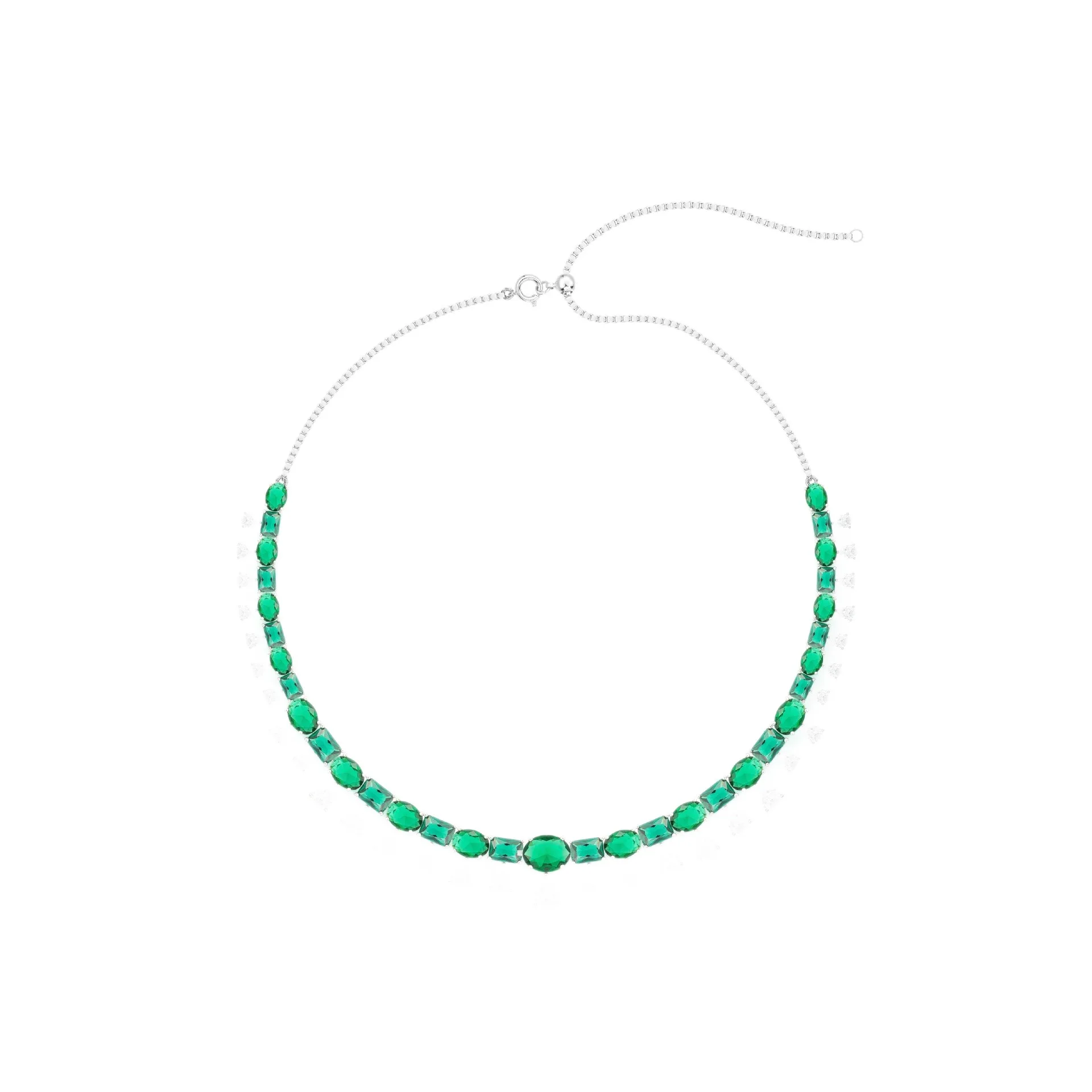 

2026 Fashion Classic European and American Luxury Green Zircon Fashion Short Necklace, Perfect for Fashion Parties and Birthday