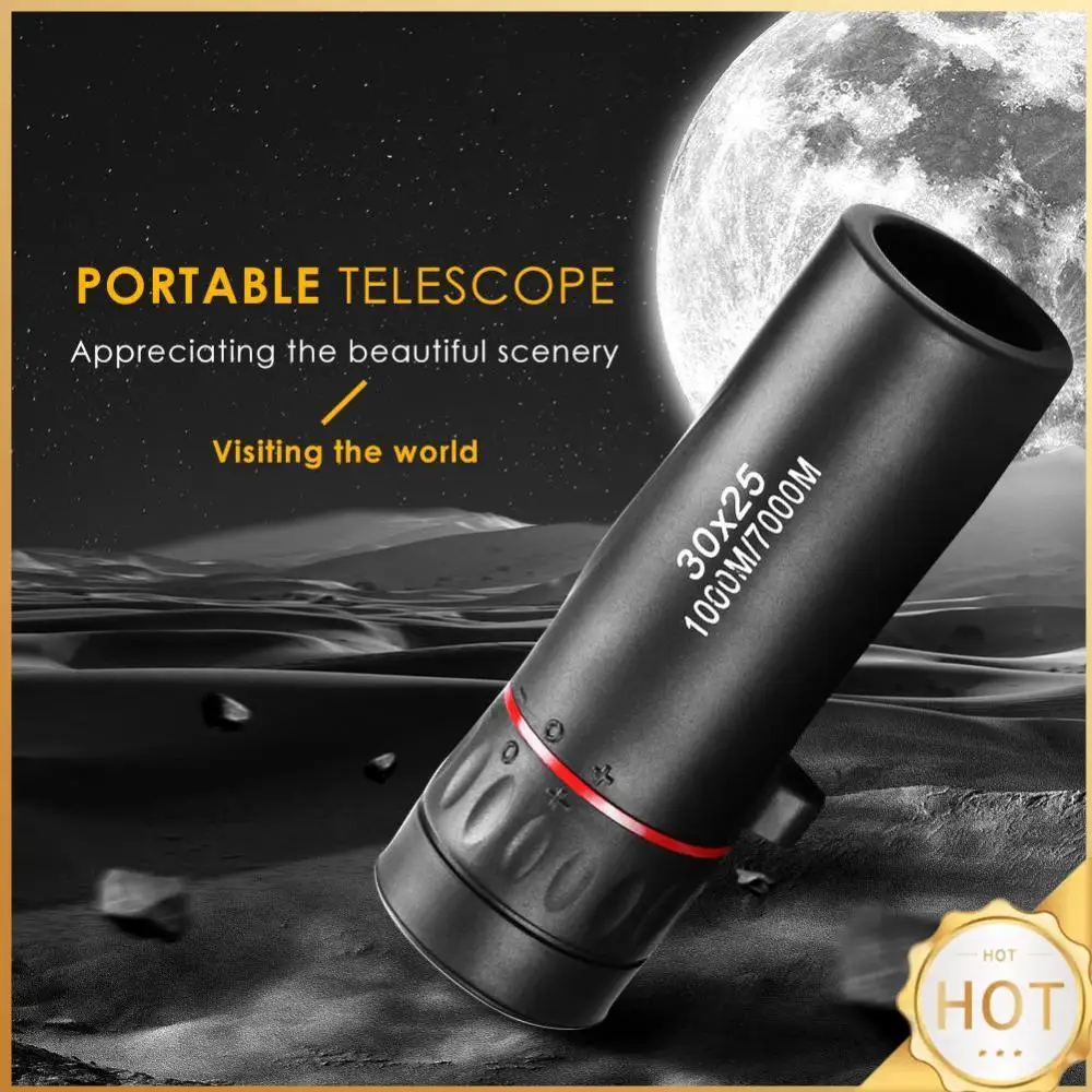 7X การล่าสัตว์ตาข้างเดียว BAK4 ปริซึมกันน้ําแสงน้อย Night Vision กล้องโทรทรรศน์สําหรับเดินทางกลางแจ้งดูนกตาข้างเดียว