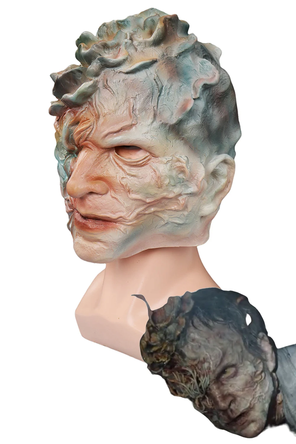 Verseucher Maske Cosplay Kostüm Zubehör TV Die Letzten Von Uns Roleplay Fantasia Scary Headwear Männlichen Volle Gesicht Helm Für Disguise