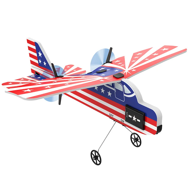 KF800 Remote-Controlled Aircraft 2-Channel Mini Indoor Gyroscope Stunt Aircraft Mpp Super Drop Resistant Fixed Wing Glider Toy