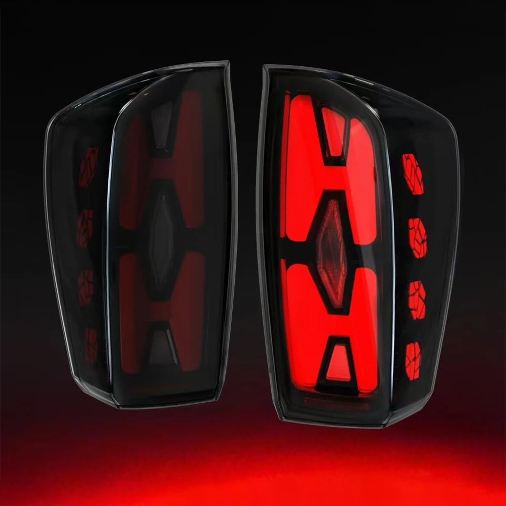 

Последовательные полностью светодиодные задние фонари для Toyota Tacoma 2016-2023, динамический указатель поворота, стоп-сигнал заднего хода в сборе