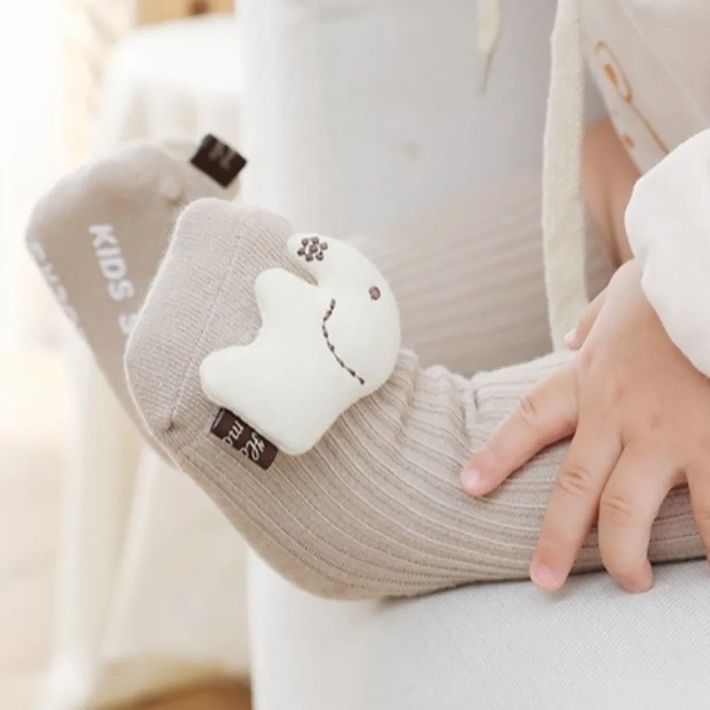 Soft 0~3 Years Old Socks Anti-Slip Sole Cartoon Animal Infant Socks Floor Socks Toddler