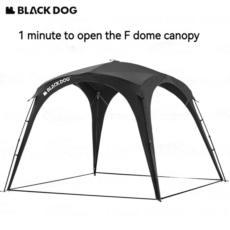 

Naturehike BLACKDOG Dome Tent Canopy Waterproof PU3000+ UPF100+ Quick Open Docking Sun Shelter Outdoor Camping Sun Protection