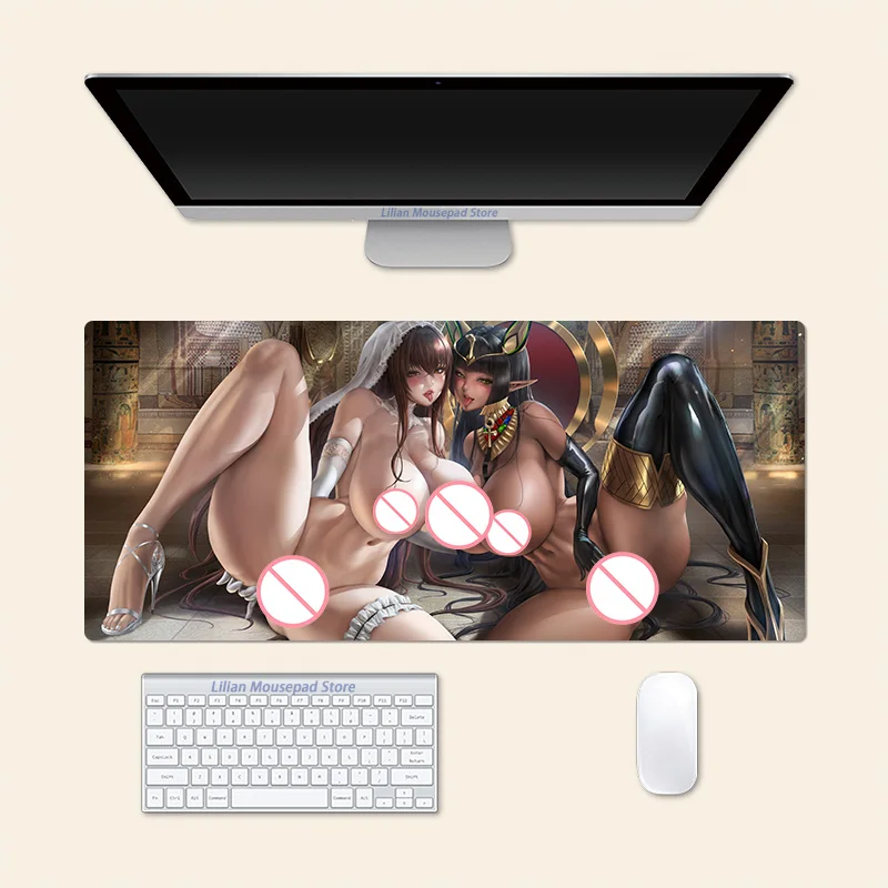 Sexy Sekhmet Of Death And Royal Arsenal Last Origin Anime Large Mouse Pad Office Mousepad Creative Game Desk Mat Gift