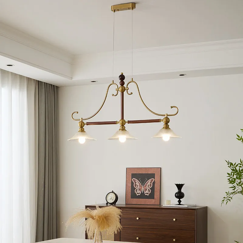 Mid ancient style restaurant chandelier, French retro minimalist modern American mid ancient style bar counter dining room light