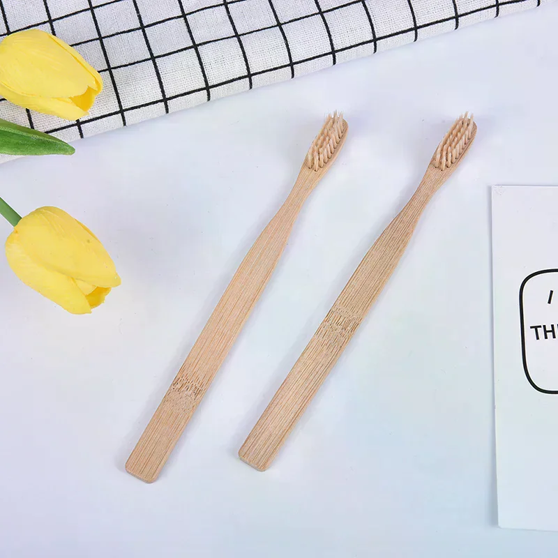 10pcs/oral Health Low Carbon Environmental Protection Bamboo Charcoal Toothbrush