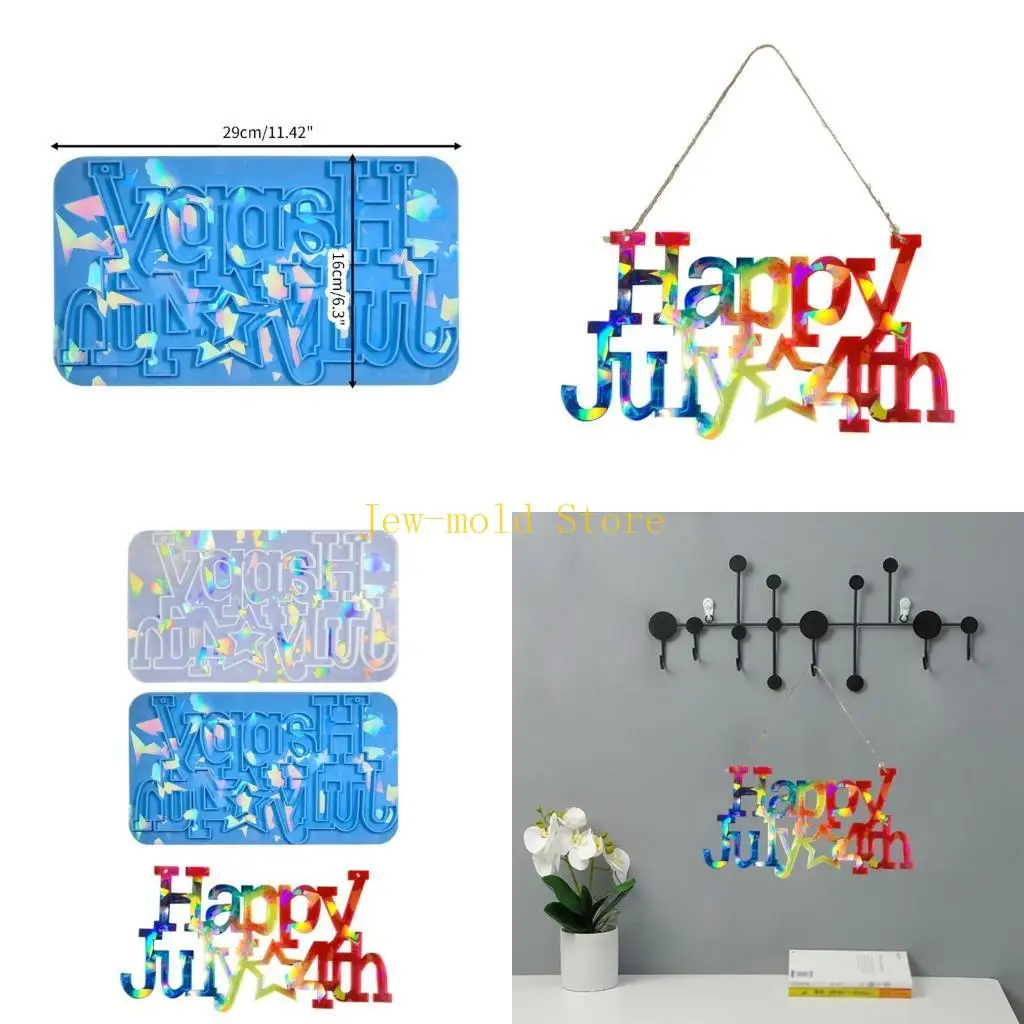 

C71B Silicone Resin Molds DIY Resin Ornaments Mould Craft Mold Independence Day Theme