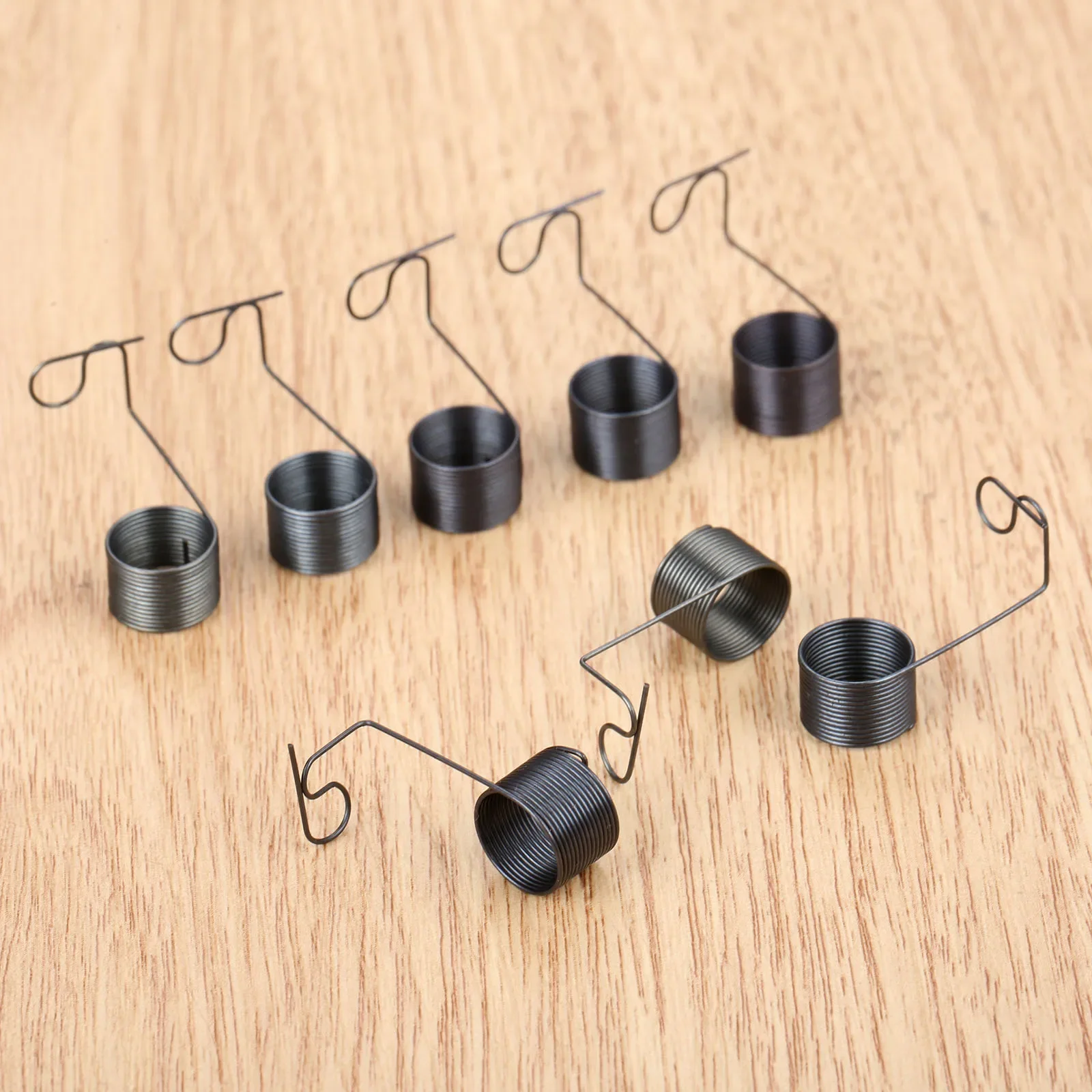 20 Pcs 10*7mm Metal Thread Tension Clamp Springs Fit for Old Household Sewing Machine Home Sewing Tools & Accessory Black