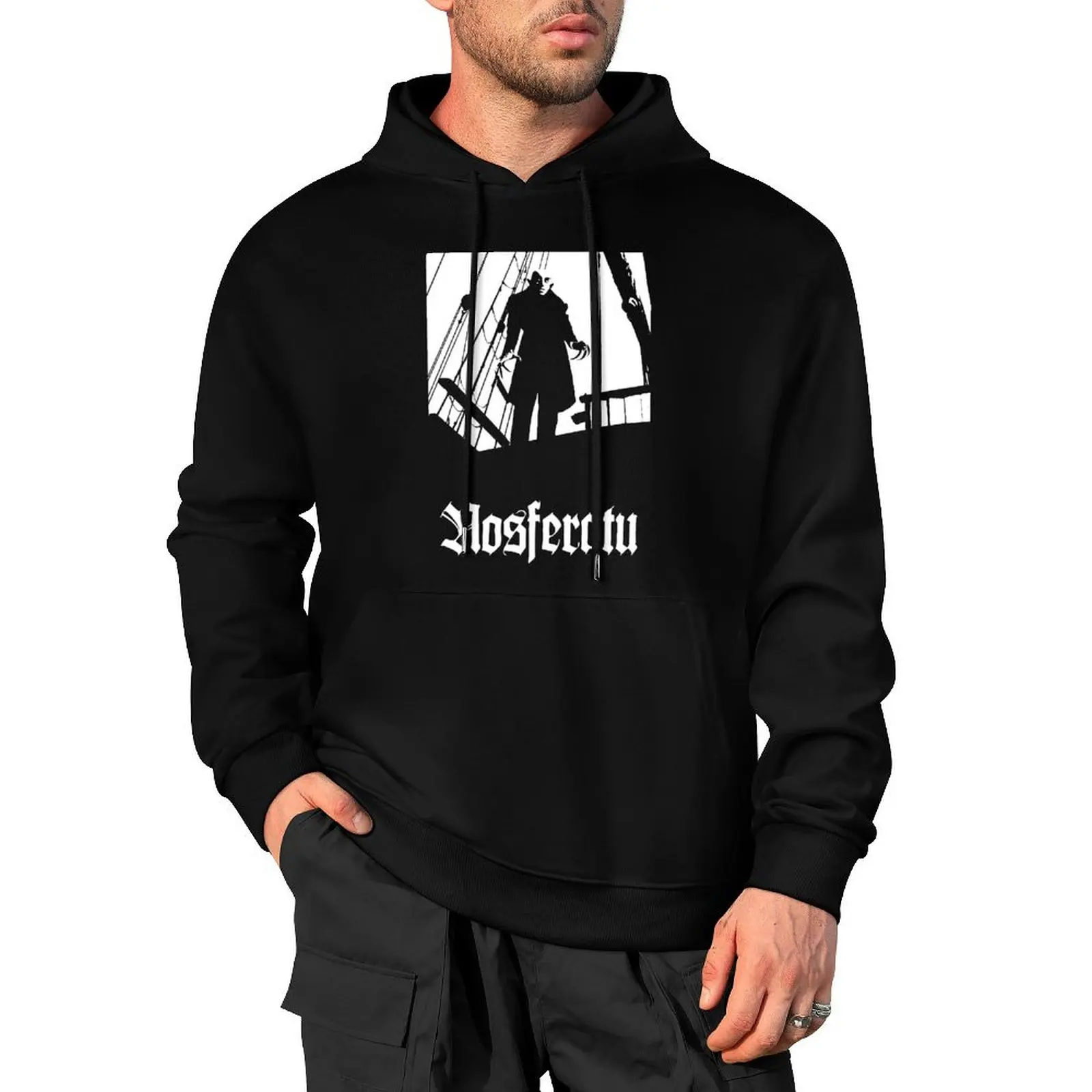 Nosferatu black Pullover Hoodie fashion men men's autumn clothes japanese style men's winter sweater hoodies for men