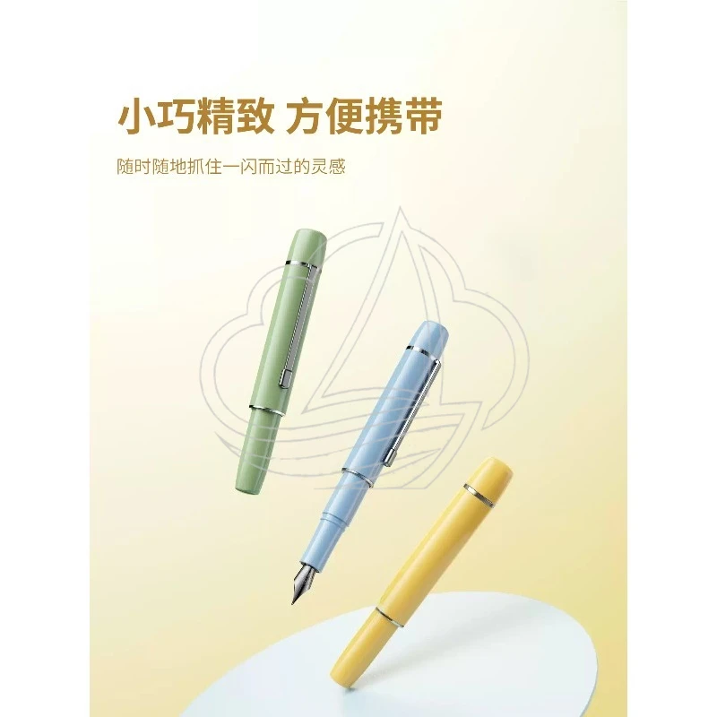 Compact Pocket Fountain Pen Set, dual nibs optional, dual ink filling design