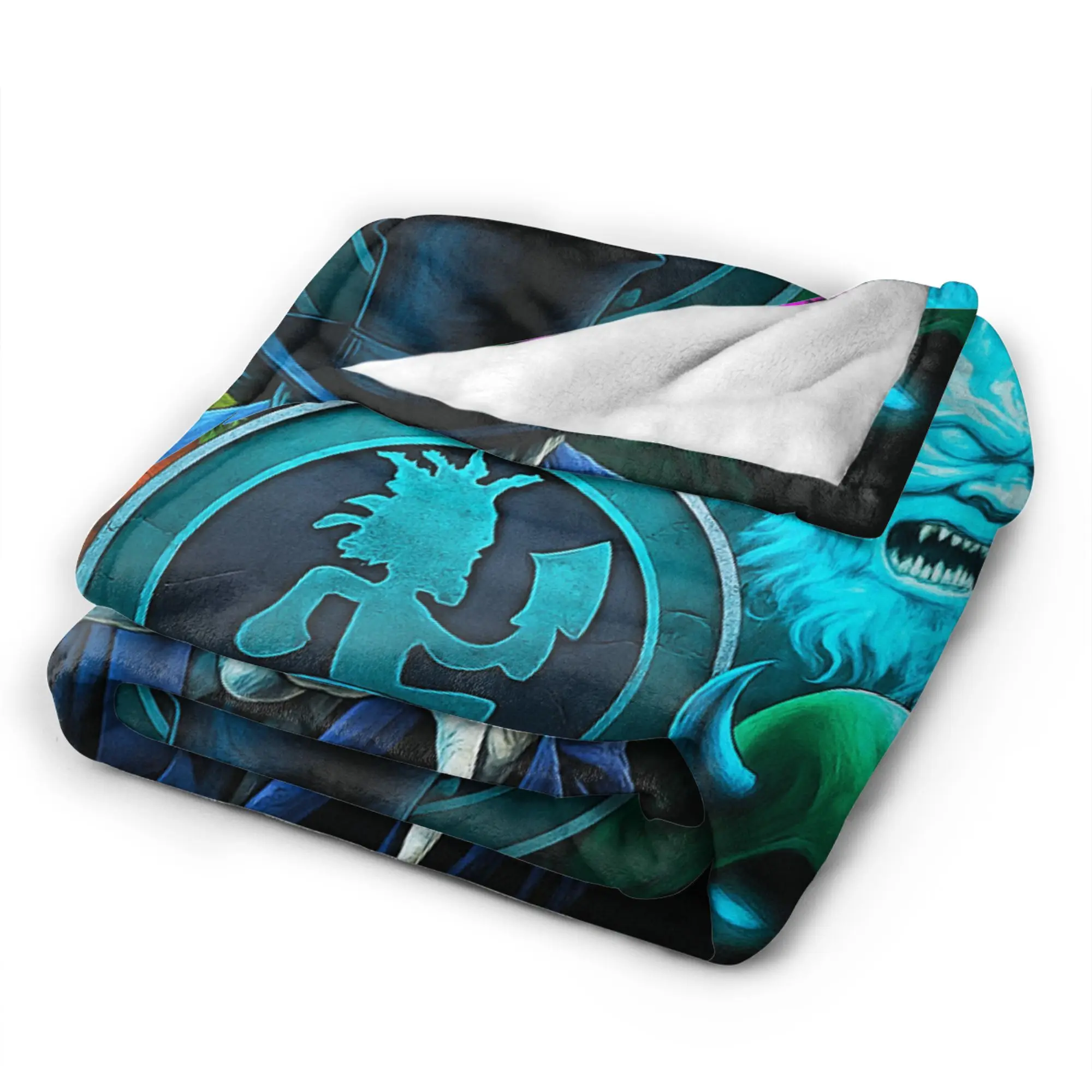 مجنون مهرج بوسي الفرقة بطانية قطيفة الاطفال الكبار الفانيلا رمي بطانية للخارجية الدافئة لينة تصميم جودة المفرش عيد ميلاد