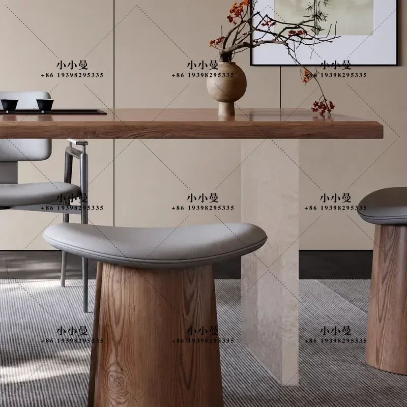 South American Walnut Tea Table Light Luxury Integrated Electrical Appliances Home Villa Balcony Coffee Table Modern Design