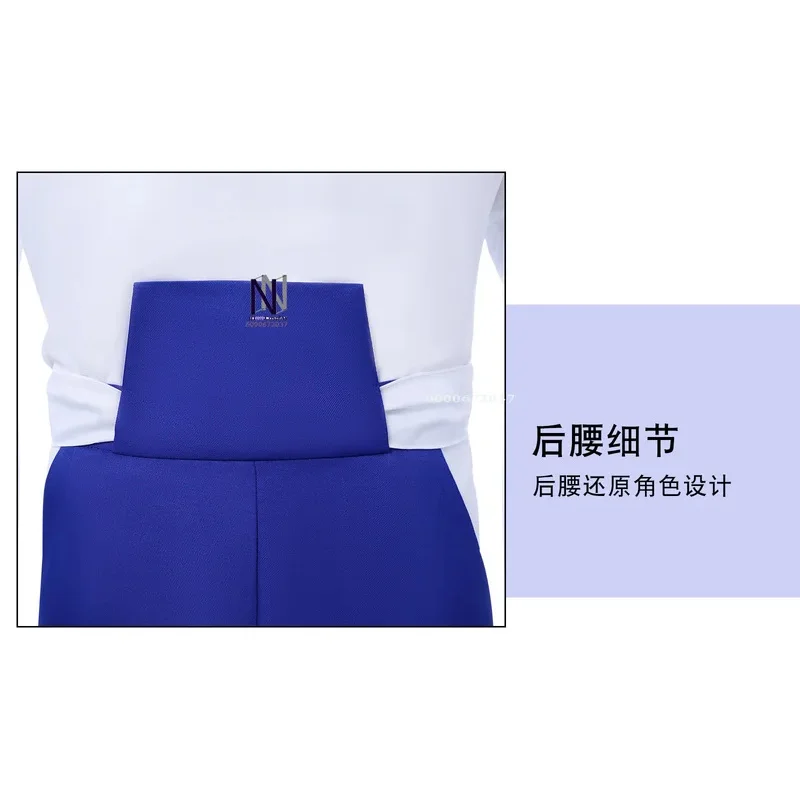 Hot Kurogane Yaiba Cosplay Love Live Japanese Manga Role Playing Costume Fashion White Blue Uniform for Men Comic Con Suit Set