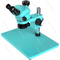 RF4 High-power Microscope High-definition Microscope Mobile Phone Motherboard Repair 7-50X Double-arm Continuous Zoom Microscope