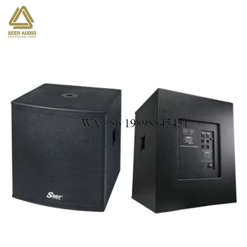 WMWMNU Seer Audio CA-118BA Active 18 Inch Full Range 1 Channel 600W RMS Birch Plywood Professional Line Array Speaker LCD