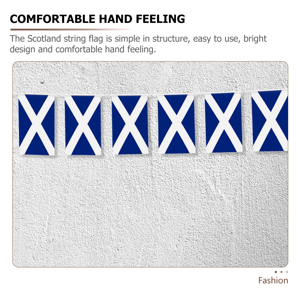 

2pcs Scotland For Party Scotland Decor Garden Decor Outdoor Event Sports Flag Sports Club Banner Lightweight Bunting