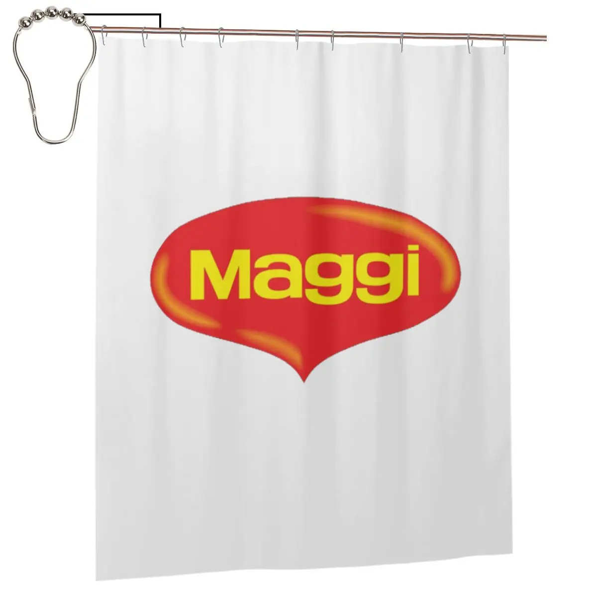 

Водонепроницаемая шторка для душа Lifetime Maggi из полиэстера с крючками