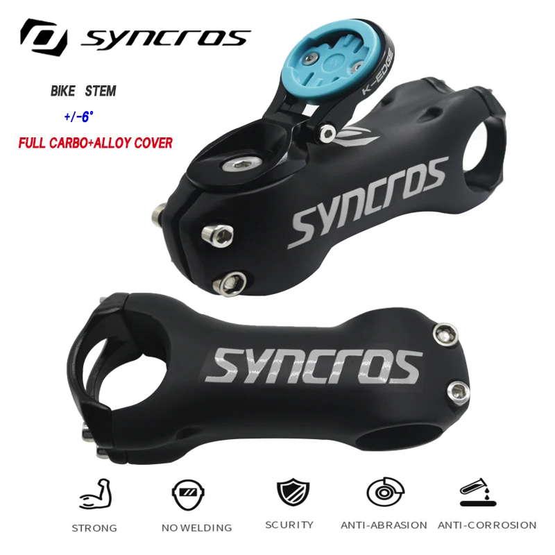 Syncros multicolour carbon stem 115g mountain bike Bicycle handlebar Stem ±6 Degrees  31.8  80/90/100/110mm road Bike stem