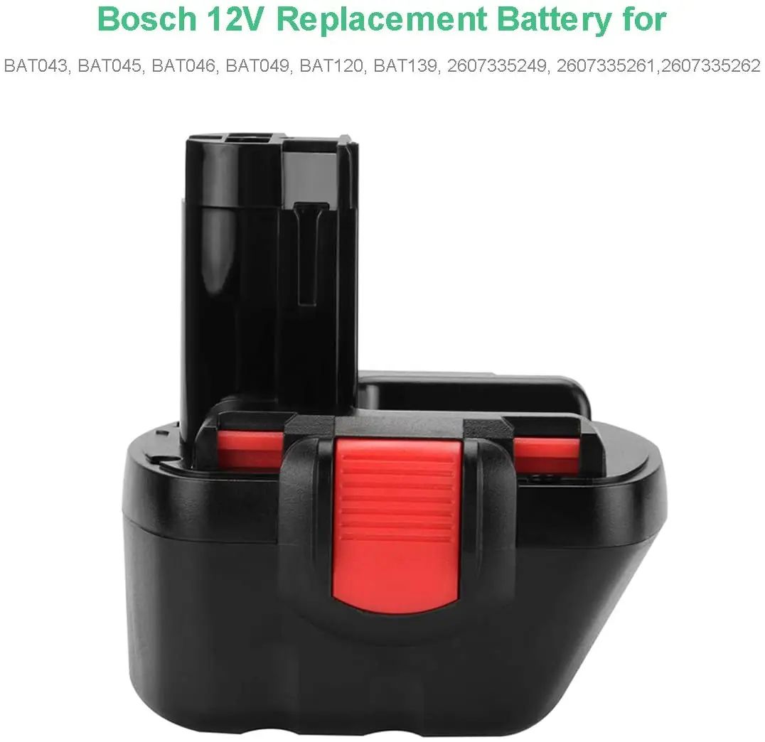 12V 3600mAh Ni-MH PSR1200 Rechargeable Battery for Bosch 12V Drill GSR 12 VE-2,GSB 12 VE-2,PSB 12 VE-2, BAT043 BAT045 BTA120