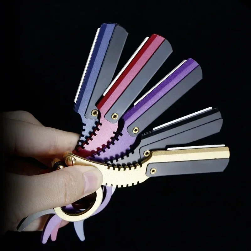 

Manual Hairdressing Knife Holder, Multiple Color Options, Razor for Men's Hair Shaving, Facial Hair Shaving, Oil Head Shaving