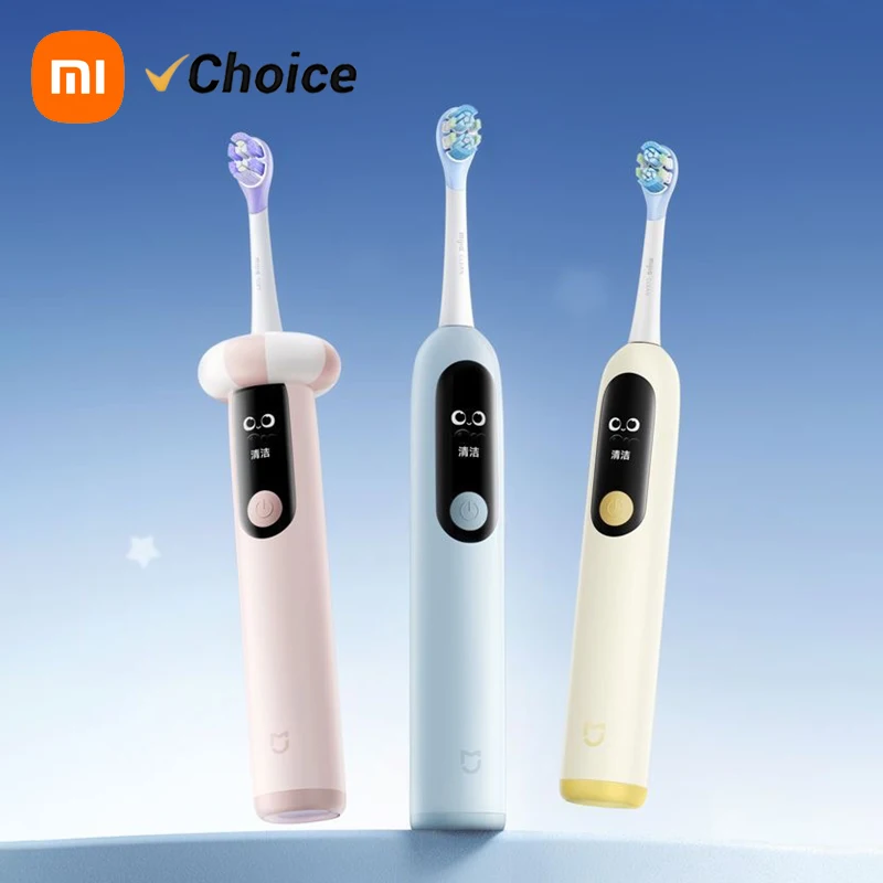 Xiaomi Children's Electric Toothbrush Pro, Children Soft Hair Cleaning Brush, Smart 3 Modes, with LED Screen & Travel Lock