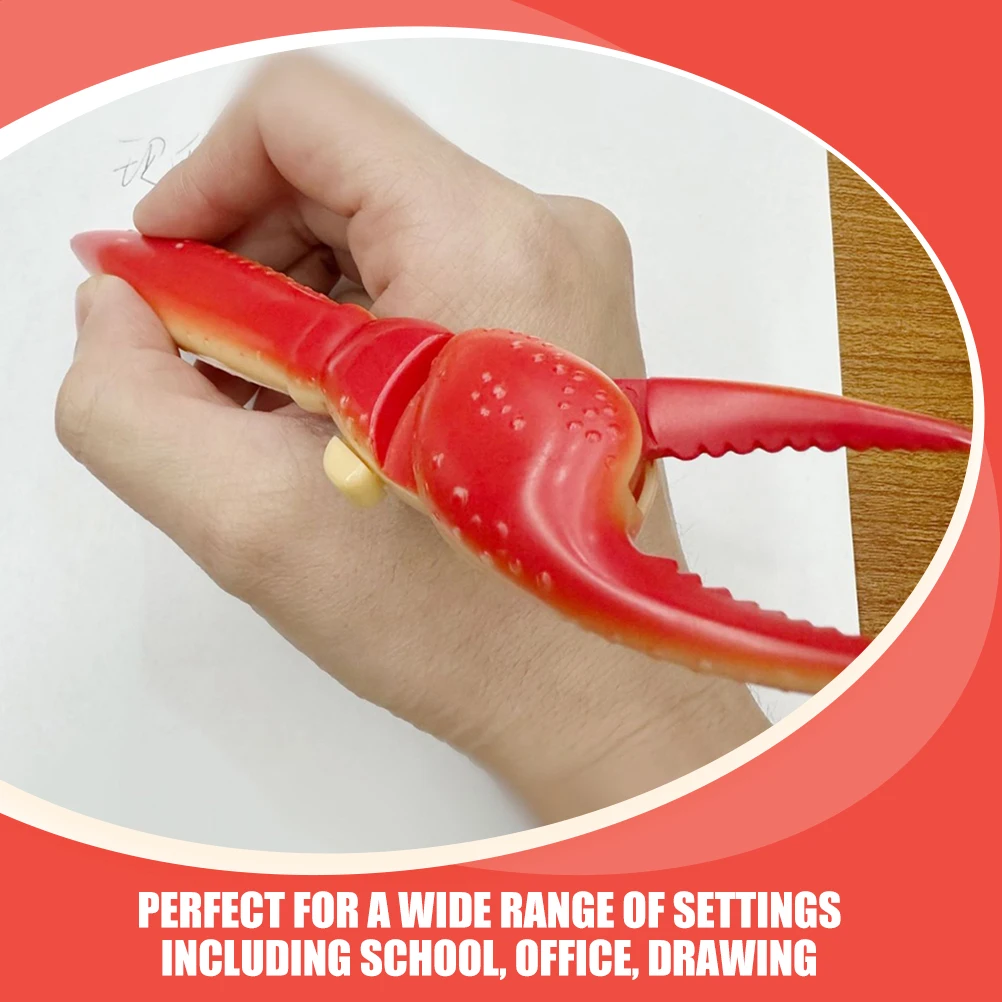 

3 шт., шариковые ручки с когтями омара, красные пластиковые многофункциональные офисные письменные принадлежности, деловые канцелярские принадлежности, ручка для вывески