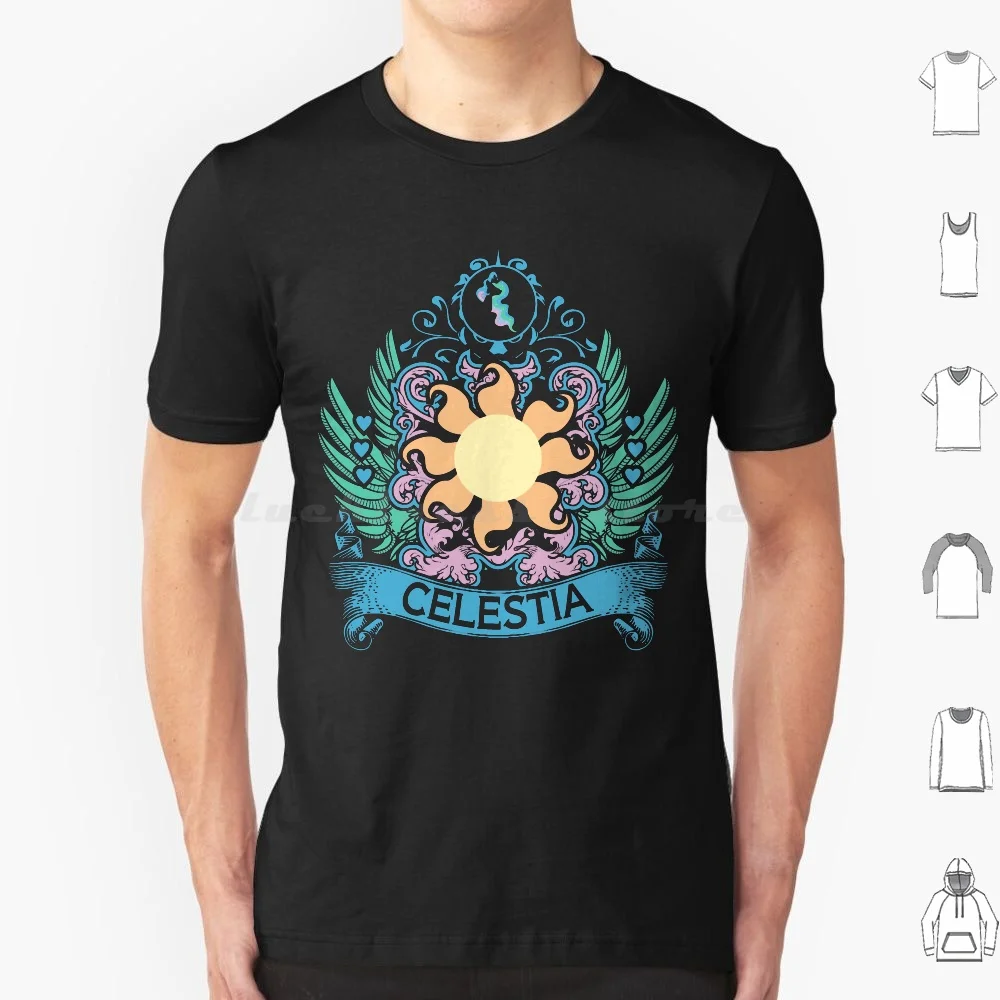 Celestia-Limited Edition-V2 T Shirt Big Size 100% Cotton My Little Brony Bronies Pegasisters Mlp Friendship Is Magic Equestria